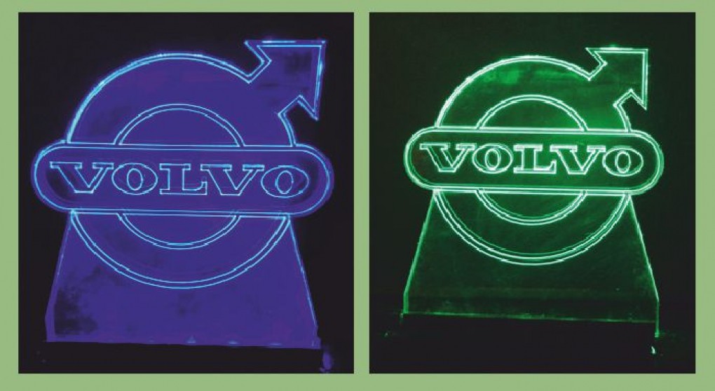 Beleuchtete Volvo-Plakette / Logo-Schild UNOFFIZIELL - .de